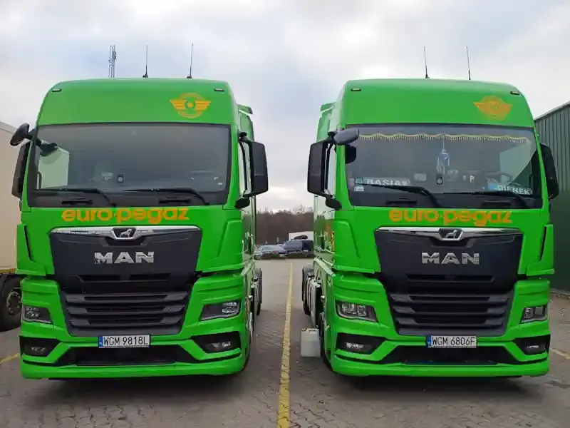 Грузовики EUROPEGAZ на европейской дороге